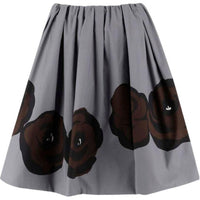MIU MIU Flower Detailed Midi Skirt