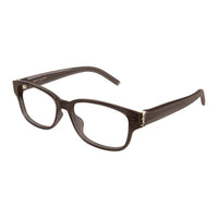 SAINT LAURENT Acetate Oval Eyeglass Frames Unisex Brown