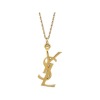 SAINT LAURENT 1990-2000 Ysl Pendant Necklace