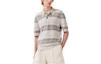 HERMES Polo Shirts Men Light Gray Umber