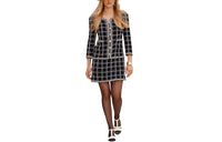 CHANEL Long-Sleeved Dresses Women's Black