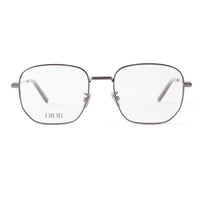 DIOR Acetate Metal Rectangular Eyeglass Frames Men's Silver
