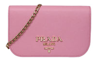 PRADA Calfskin Shoulder Bags Women's Pink