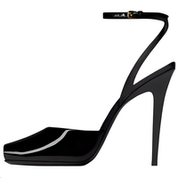 SAINT LAURENT Strap Sandals 11cm Women's Black