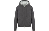 DIOR Logo Embroidered ZIp-Up Hoodie