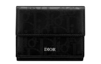 DIOR Leather Wallet Men's Black
