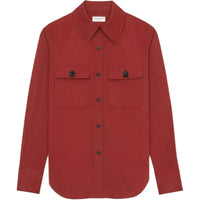 SAINT LAURENT Oversized collar Cotton Shirt