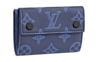 LOUIS VUITTON Discovery Cow Leather Backpack Wallet Regular Unisex Blue