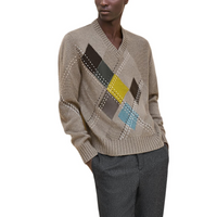 HERMES Cashmere Sweater Men's Brown