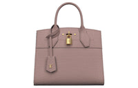 LOUIS VUITTON CITY STEAMER Matte Crocodile Leather Handbag Women's Taupe