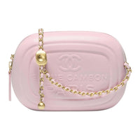 CHANEL Lambskin Camera Bag Shoulder Bag Crossbody Bag Mini Women's Light Pink
