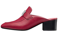 HERMES Stylish Sandals Women's Rose Red
