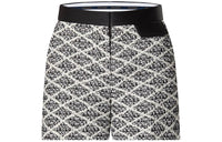 LOUIS VUITTON Leather Trim Malletage Tweed Shorts