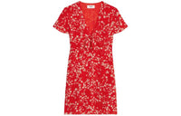 CELINE Short-Sleeved Dresses Women's Red