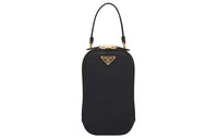 PRADA Saffiano Leather Handbag Mini Women's Black