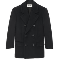 SAINT LAURENT Coats Women's Black