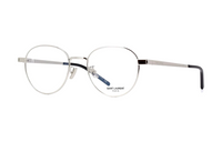 SAINT LAURENT Metal Irregular Shape Relationship Frame Unisex Silver