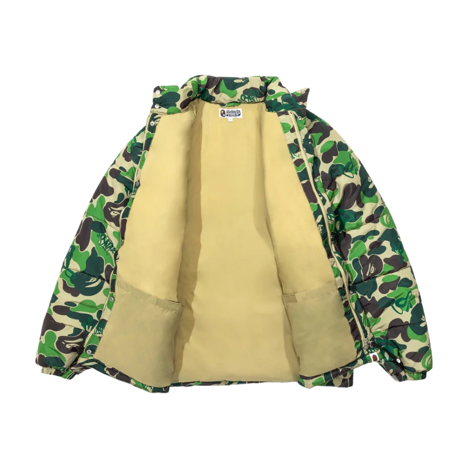 BAPE X Spotify X SYNA By Central Cee Puffer Jacket 'Green' 1L73-141-908-GRN