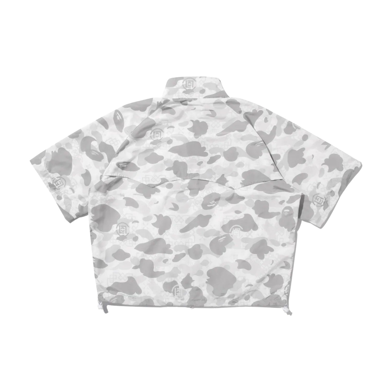 BAPE X Clot Camo Sleeve Detachable Rain Jacket 'White' 0ZXLJM911401P-WHT
