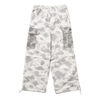 BAPE X Clot Camo Detachable Relaxed Fit Cargo Pants 'White' 0ZXPTMX90552P-WHT