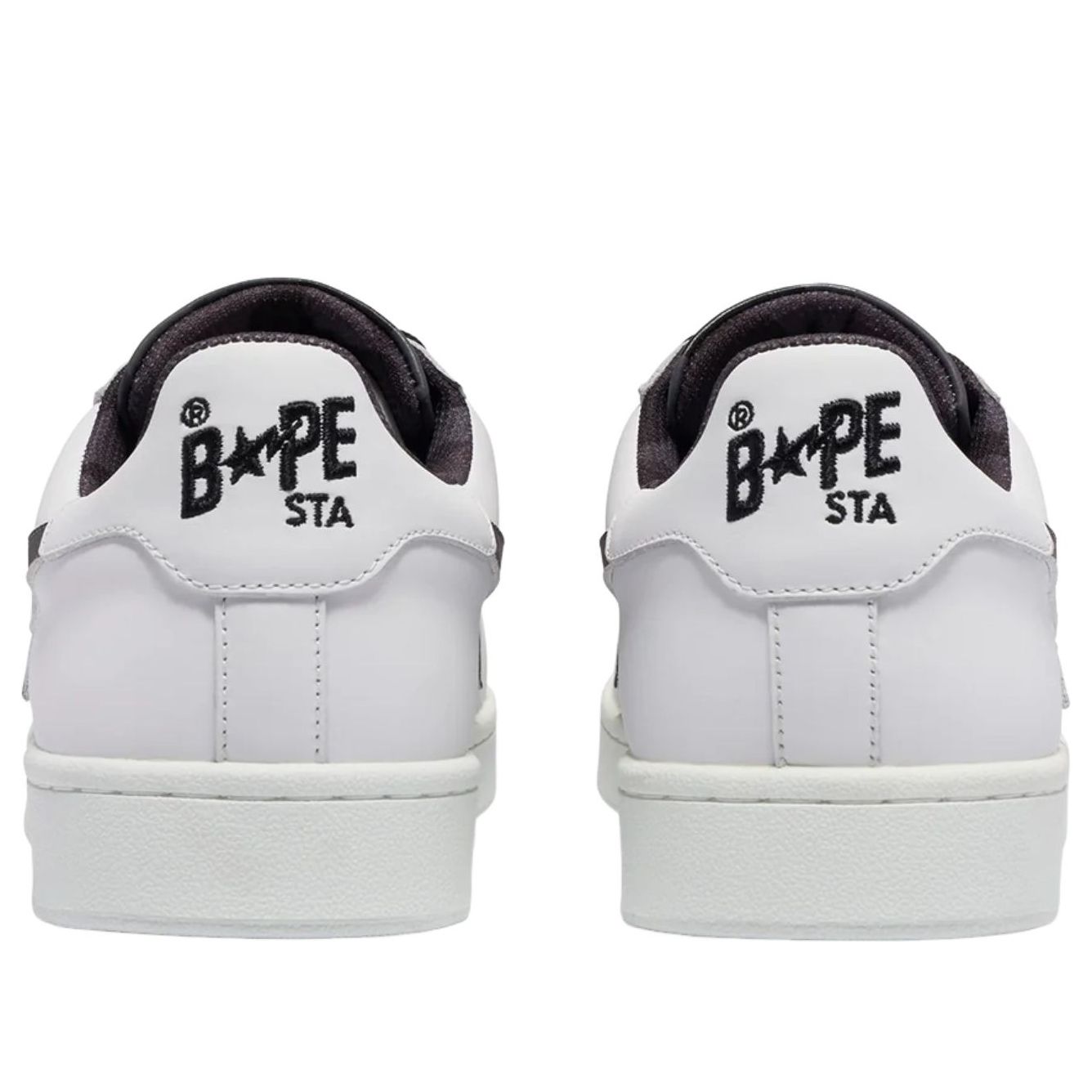 A Bathing Ape BAPE Skullsta M1 'White Black' 1J20-191-007-BLK