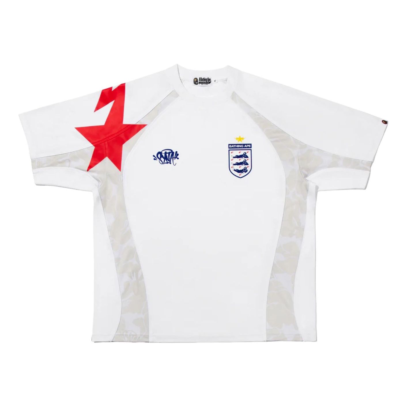 BAPE X Spotify X SYNA By Central Cee Soccer Jersey 'White' 1L73-101-927