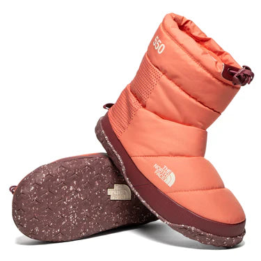 (WMNS) THE NORTH FACE Nuptse Apres Booties 'Coral Sunrise Wild Ginger' A5LWC-89X