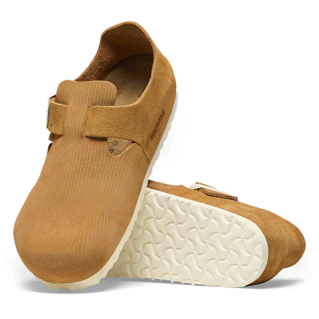 Birkenstock London Suede Leather Narrow Fit 'Cork Brown' 1025622