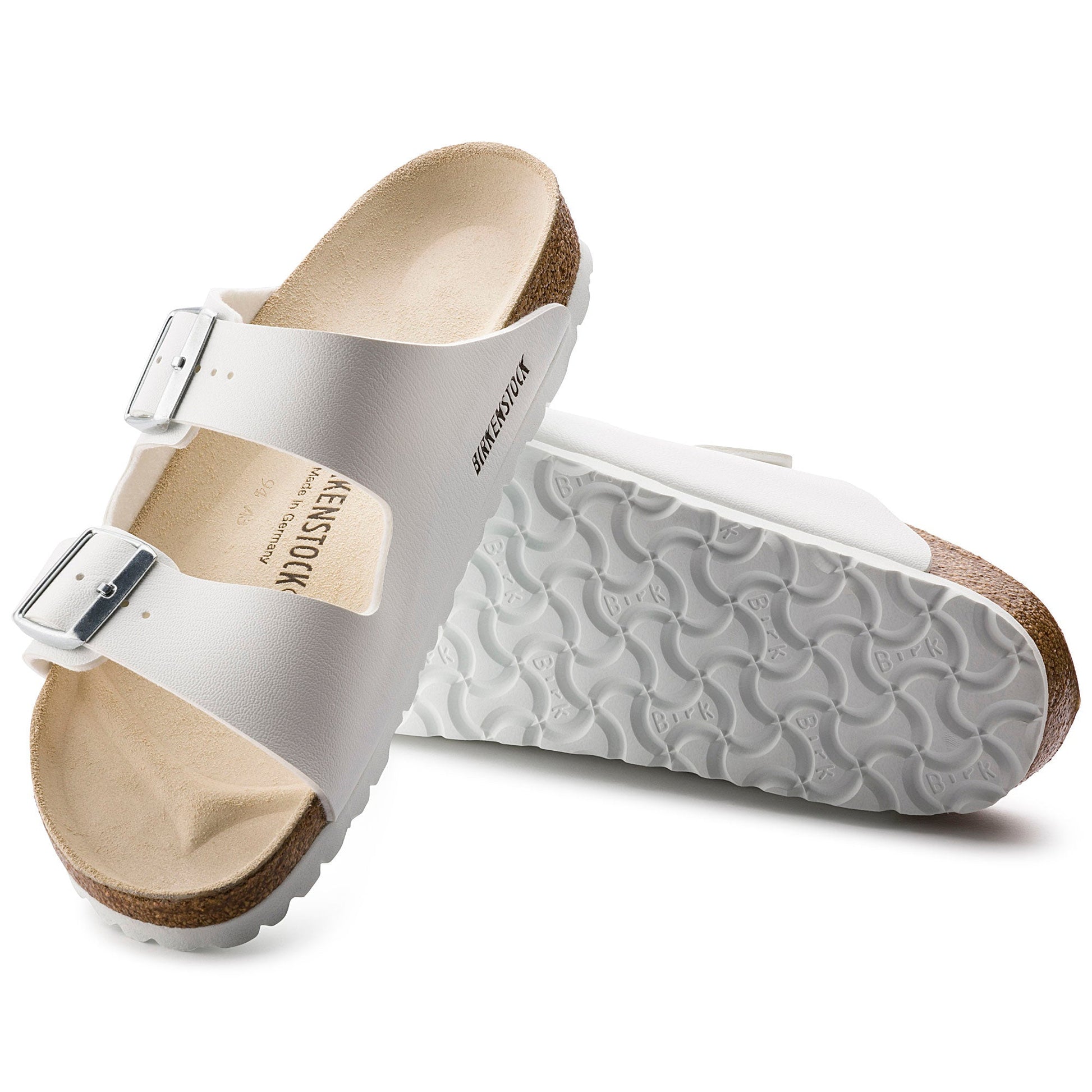 Birkenstock Arizona Birko Flor Narrow Fit 'White' 0051733