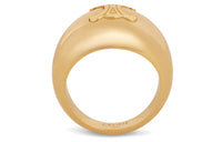 CELINE Triomphe Bold Ring In Brass With Gold Finish