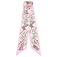 PRADA Silk Scarves Women's Pink