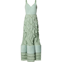 LOUIS VUITTON Mermaid Hem Flounce Gown