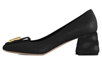 LOUIS VUITTON Shake Chunky Heel High Heels 5.5cm Women's Black