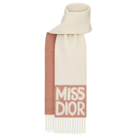 DIOR Cashmere Knit Scarves Women's Pink