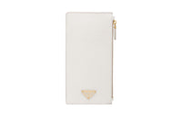 PRADA Saffiano Leather Wallet Women's White