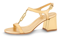 LOUIS VUITTON Dita Strap Sandals Women's Gold