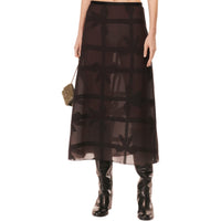 CHANEL FW24 Casual Long Skirts Women's Black
