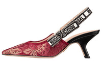 DIOR J'Adior Slim Heel High Heels Women's Cherry Red