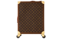 LOUIS VUITTON ROLLING TRUNK Canvas Suitcase Luggage 20 Inch Men's Brown