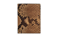 SAINT LAURENT CASSANDRE Python Pattern Wallet Men's Brown