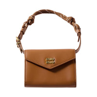 MIU MIU Leather Wallet Women's Cognac Brandy
