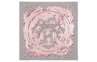 HERMES Silk Scarves Women's Gray