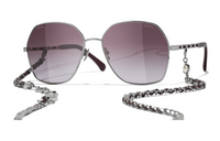 CHANEL Sunglasses Women's Purple