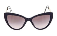MIU MIU Acetate Cat Eye Sunglasses Unisex Black