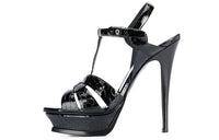 SAINT LAURENT Tribute Strap Sandals Women's Black