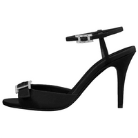 HERMES Cocktail Strap Sandals Women's Black