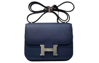 HERMES Constance Epsom Leather Shoulder Bag Crossbody Bag Mini Women's 7U Navy Navy