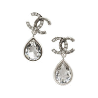 CHANEL Metal Earrings Women's Silver