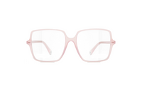 CHANEL Acetate Square Eyeglass Frames Women's Pink