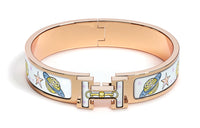 HERMES Enamel Bangles Women's Multicolor